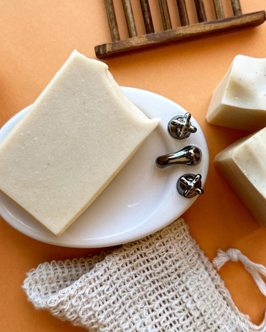 For the love of oats, vegan bastille-unscented soap