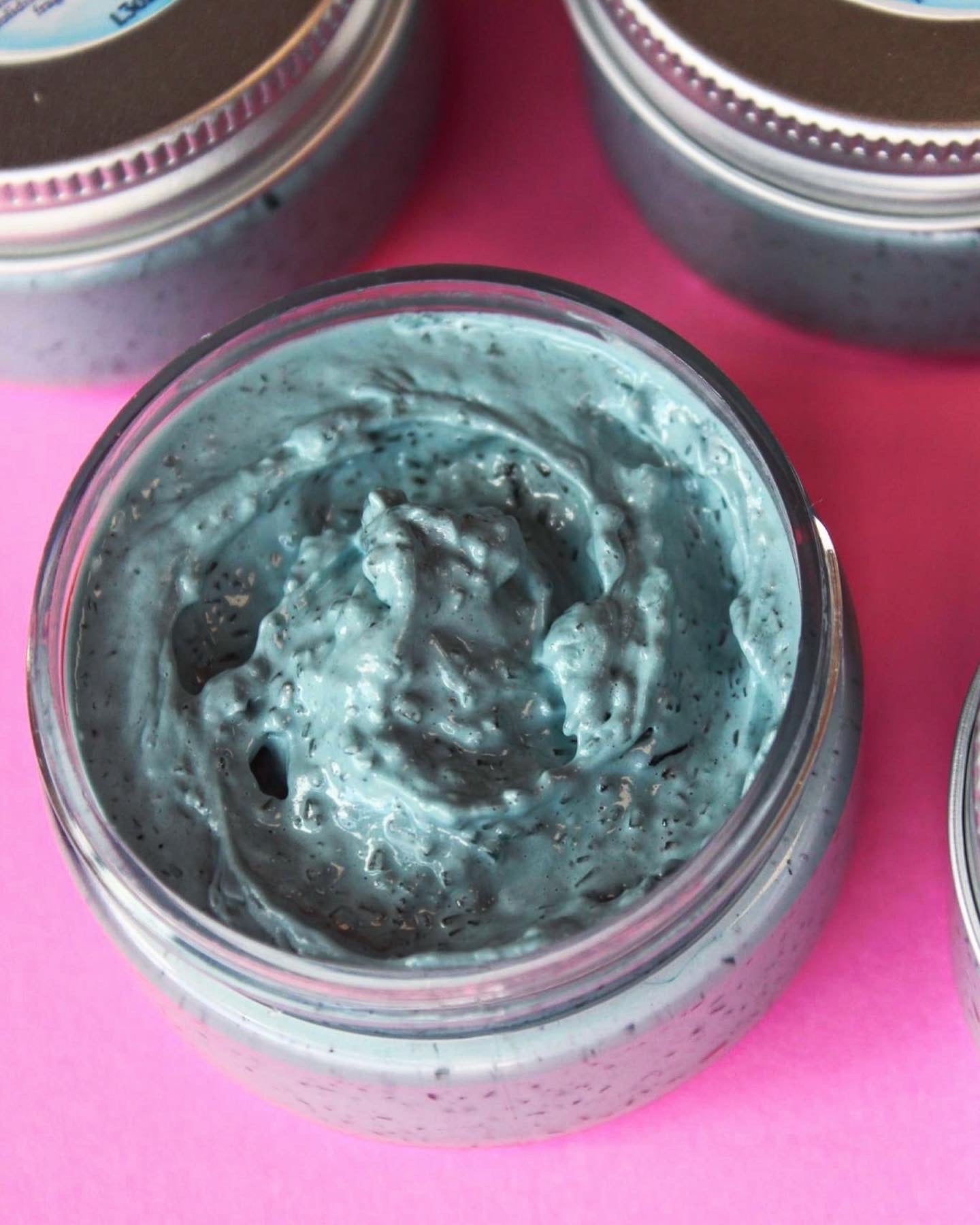 Blueberry-Pear Sorbet, whipped sugar scrub soap
